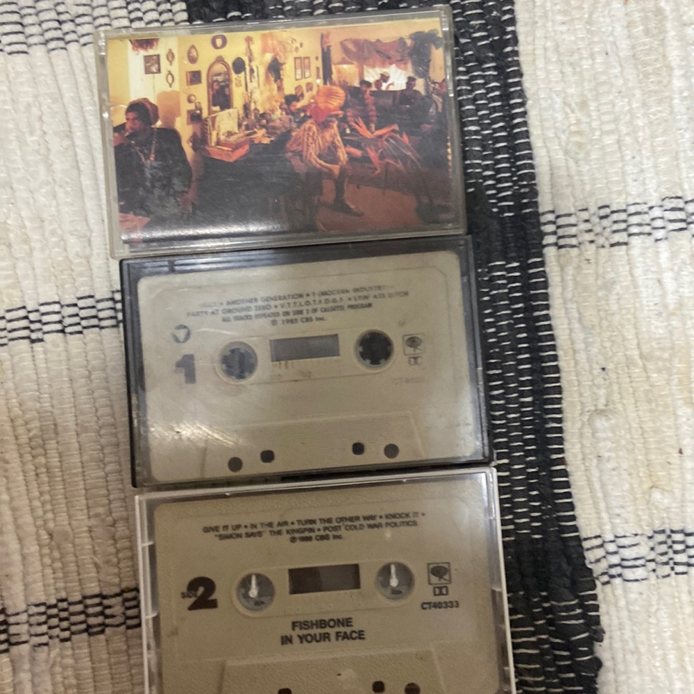 3 FishBone cassettes no liner notes for 2